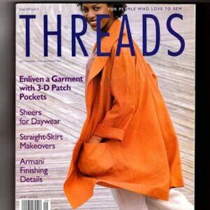 Threads magazine fashion balenciaga armani ysl 1999 2000 lot of 9